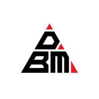 dbm driehoek brief logo ontwerp met driehoekige vorm. dbm driehoek logo ontwerp monogram. dbm driehoek vector logo sjabloon met rode kleur. dbm driehoekig logo eenvoudig, elegant en luxueus logo.