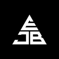 ejb driehoek brief logo ontwerp met driehoekige vorm. ejb driehoek logo ontwerp monogram. ejb driehoek vector logo sjabloon met rode kleur. ejb driehoekig logo eenvoudig, elegant en luxueus logo.