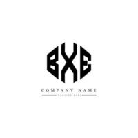 bxe letter logo-ontwerp met veelhoekvorm. bxe veelhoek en kubusvorm logo-ontwerp. bxe zeshoek vector logo sjabloon witte en zwarte kleuren. bxe monogram, bedrijfs- en onroerend goed logo.