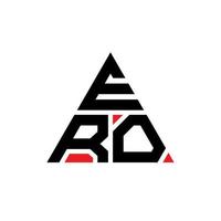 ero driehoek brief logo ontwerp met driehoekige vorm. ero driehoek logo ontwerp monogram. ero driehoek vector logo sjabloon met rode kleur. ero driehoekig logo eenvoudig, elegant en luxueus logo.