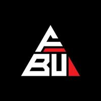 fbu driehoek brief logo ontwerp met driehoekige vorm. fbu driehoek logo ontwerp monogram. fbu driehoek vector logo sjabloon met rode kleur. fbu driehoekig logo eenvoudig, elegant en luxueus logo.