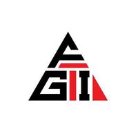 fgi driehoek brief logo ontwerp met driehoekige vorm. fgi driehoek logo ontwerp monogram. fgi driehoek vector logo sjabloon met rode kleur. fgi driehoekig logo eenvoudig, elegant en luxueus logo.