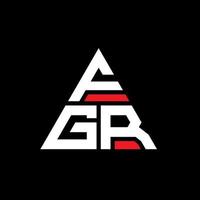 fgr driehoek brief logo ontwerp met driehoekige vorm. fgr driehoek logo ontwerp monogram. fgr driehoek vector logo sjabloon met rode kleur. fgr driehoekig logo eenvoudig, elegant en luxueus logo.