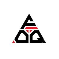foq driehoek brief logo ontwerp met driehoekige vorm. foq driehoek logo ontwerp monogram. foq driehoek vector logo sjabloon met rode kleur. foq driehoekig logo eenvoudig, elegant en luxueus logo.