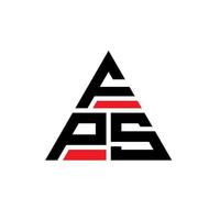 fps driehoek brief logo ontwerp met driehoekige vorm. fps driehoek logo ontwerp monogram. fps driehoek vector logo sjabloon met rode kleur. fps driehoekig logo eenvoudig, elegant en luxueus logo.