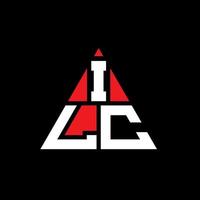 ilc driehoek brief logo ontwerp met driehoekige vorm. ilc driehoek logo ontwerp monogram. ilc driehoek vector logo sjabloon met rode kleur. ilc driehoekig logo eenvoudig, elegant en luxueus logo.