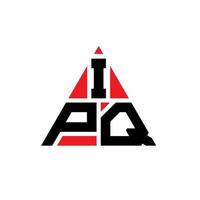 ipq driehoek brief logo ontwerp met driehoekige vorm. ipq driehoek logo ontwerp monogram. ipq driehoek vector logo sjabloon met rode kleur. ipq driehoekig logo eenvoudig, elegant en luxueus logo.