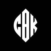 cbk cirkel letter logo ontwerp met cirkel en ellipsvorm. cbk ellipsletters met typografische stijl. de drie initialen vormen een cirkellogo. cbk cirkel embleem abstracte monogram brief mark vector. vector