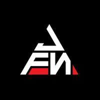 jfn driehoek brief logo ontwerp met driehoekige vorm. jfn driehoek logo ontwerp monogram. jfn driehoek vector logo sjabloon met rode kleur. jfn driehoekig logo eenvoudig, elegant en luxueus logo.