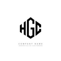 hgc letter logo-ontwerp met veelhoekvorm. hgc veelhoek en kubusvorm logo-ontwerp. hgc zeshoek vector logo sjabloon witte en zwarte kleuren. hgc-monogram, bedrijfs- en onroerendgoedlogo.