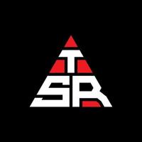 tsr driehoek brief logo ontwerp met driehoekige vorm. tsr driehoek logo ontwerp monogram. tsr driehoek vector logo sjabloon met rode kleur. tsr driehoekig logo eenvoudig, elegant en luxueus logo.