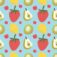 zomerfruit tropische naadloze ontwerpvector voor behang vector