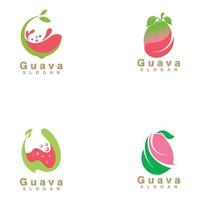 guave fruit logo ontwerp eenvoudige en moderne sjabloon vector