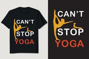 yoga t-shirt ontwerp vector