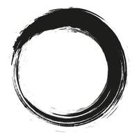 grunge zwarte cirkel frame textuur - abstracte textuur. zwarte abstracte cirkel. kader. vector