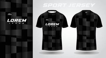 zwart t-shirt sport jersey ontwerp vector