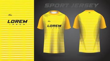 geel t-shirt sport jersey ontwerp vector