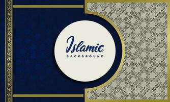 Arabische elegante luxe sier islamitische achtergrond met islamitisch patroon decoratief ornament vector