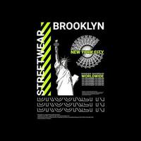 New York City schrijfontwerp, geschikt voor zeefdruk t-shirts, kleding, jassen en anderen vector