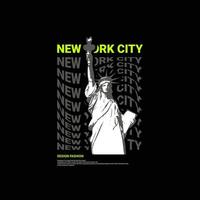 New York City schrijfontwerp, geschikt voor zeefdruk t-shirts, kleding, jassen en anderen vector