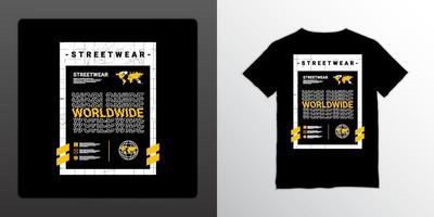 wereldwijd schrijfontwerp, geschikt voor het zeefdrukken van t-shirts, kleding, jassen en andere vector