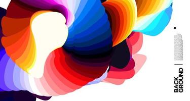 vector kleurrijke abstracte vloeibare achtergrond voor bannersjabloon