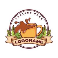 koffie logo sjabloon. coffeeshop logo vector