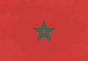 Gratis Vector Achtergrond Van Grunge Marokko Vlag