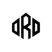 oro letter logo-ontwerp met veelhoekvorm. oro veelhoek en kubusvorm logo-ontwerp. oro zeshoek vector logo sjabloon witte en zwarte kleuren. oro monogram, business en onroerend goed logo.