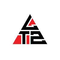 ltz driehoek letter logo ontwerp met driehoekige vorm. ltz driehoek logo ontwerp monogram. ltz driehoek vector logo sjabloon met rode kleur. ltz driehoekig logo eenvoudig, elegant en luxueus logo.