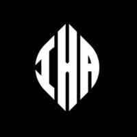 ixa cirkel letter logo-ontwerp met cirkel en ellipsvorm. ixa ellipsletters met typografische stijl. de drie initialen vormen een cirkellogo. ixa cirkel embleem abstracte monogram brief mark vector. vector