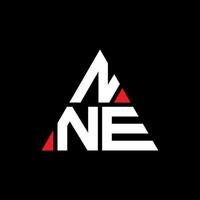 nne driehoek brief logo ontwerp met driehoekige vorm. nne driehoek logo ontwerp monogram. nne driehoek vector logo sjabloon met rode kleur. nne driehoekig logo eenvoudig, elegant en luxueus logo.