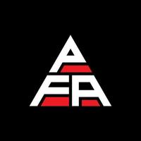 pfa driehoek brief logo ontwerp met driehoekige vorm. pfa driehoek logo ontwerp monogram. pfa driehoek vector logo sjabloon met rode kleur. pfa driehoekig logo eenvoudig, elegant en luxueus logo.