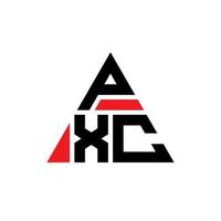 pxc driehoek brief logo ontwerp met driehoekige vorm. pxc driehoek logo ontwerp monogram. pxc driehoek vector logo sjabloon met rode kleur. pxc driehoekig logo eenvoudig, elegant en luxueus logo.