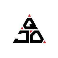 qjo driehoek brief logo ontwerp met driehoekige vorm. qjo driehoek logo ontwerp monogram. qjo driehoek vector logo sjabloon met rode kleur. qjo driehoekig logo eenvoudig, elegant en luxueus logo.