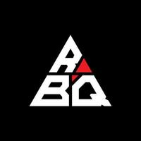 rbq driehoek brief logo ontwerp met driehoekige vorm. rbq driehoek logo ontwerp monogram. rbq driehoek vector logo sjabloon met rode kleur. rbq driehoekig logo eenvoudig, elegant en luxueus logo.