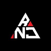 rnj driehoek brief logo ontwerp met driehoekige vorm. rnj driehoek logo ontwerp monogram. rnj driehoek vector logo sjabloon met rode kleur. rnj driehoekig logo eenvoudig, elegant en luxueus logo.