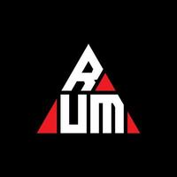rum driehoek brief logo ontwerp met driehoekige vorm. rum driehoek logo ontwerp monogram. rum driehoek vector logo sjabloon met rode kleur. rum driehoekig logo eenvoudig, elegant en luxueus logo.