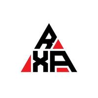 rxa driehoek brief logo ontwerp met driehoekige vorm. rxa driehoek logo ontwerp monogram. rxa driehoek vector logo sjabloon met rode kleur. rxa driehoekig logo eenvoudig, elegant en luxueus logo.