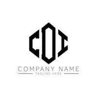 cdi letter logo-ontwerp met veelhoekvorm. cdi veelhoek en kubusvorm logo-ontwerp. cdi zeshoek vector logo sjabloon witte en zwarte kleuren. cdi-monogram, bedrijfs- en onroerendgoedlogo.