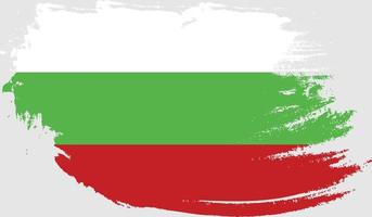 bulgarije vlag met grunge textuur vector