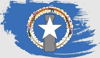 vlag van de noordelijke mariana-eilanden met grungetextuur vector
