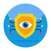 modern design icoon van cyber eye vector