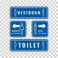 mannen of vrouwen toilet en toilet teken grafisch ontwerp vectorillustratie vector