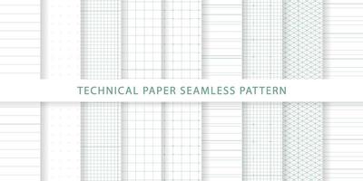 verzameling technisch papier naadloos patroon vector