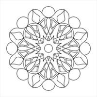 mandala kleurplaat voor volwassenen vector