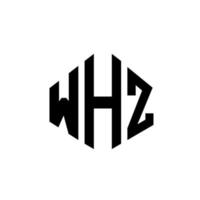 whz letter logo-ontwerp met veelhoekvorm. whz veelhoek en kubusvorm logo-ontwerp. whz zeshoek vector logo sjabloon witte en zwarte kleuren. whz monogram, business en onroerend goed logo.