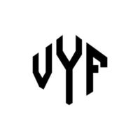 vyf letter logo-ontwerp met veelhoekvorm. vyf veelhoek en kubusvorm logo-ontwerp. vyf zeshoek vector logo sjabloon witte en zwarte kleuren. vyf-monogram, bedrijfs- en onroerendgoedlogo.