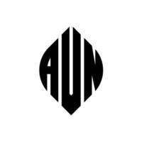 avn cirkel letter logo ontwerp met cirkel en ellipsvorm. avn ellipsletters met typografische stijl. de drie initialen vormen een cirkellogo. avn cirkel embleem abstracte monogram brief mark vector. vector