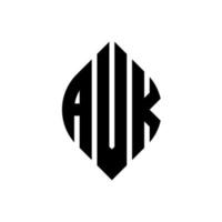 avk cirkel letter logo ontwerp met cirkel en ellipsvorm. avk ellipsletters met typografische stijl. de drie initialen vormen een cirkellogo. avk cirkel embleem abstracte monogram brief mark vector. vector